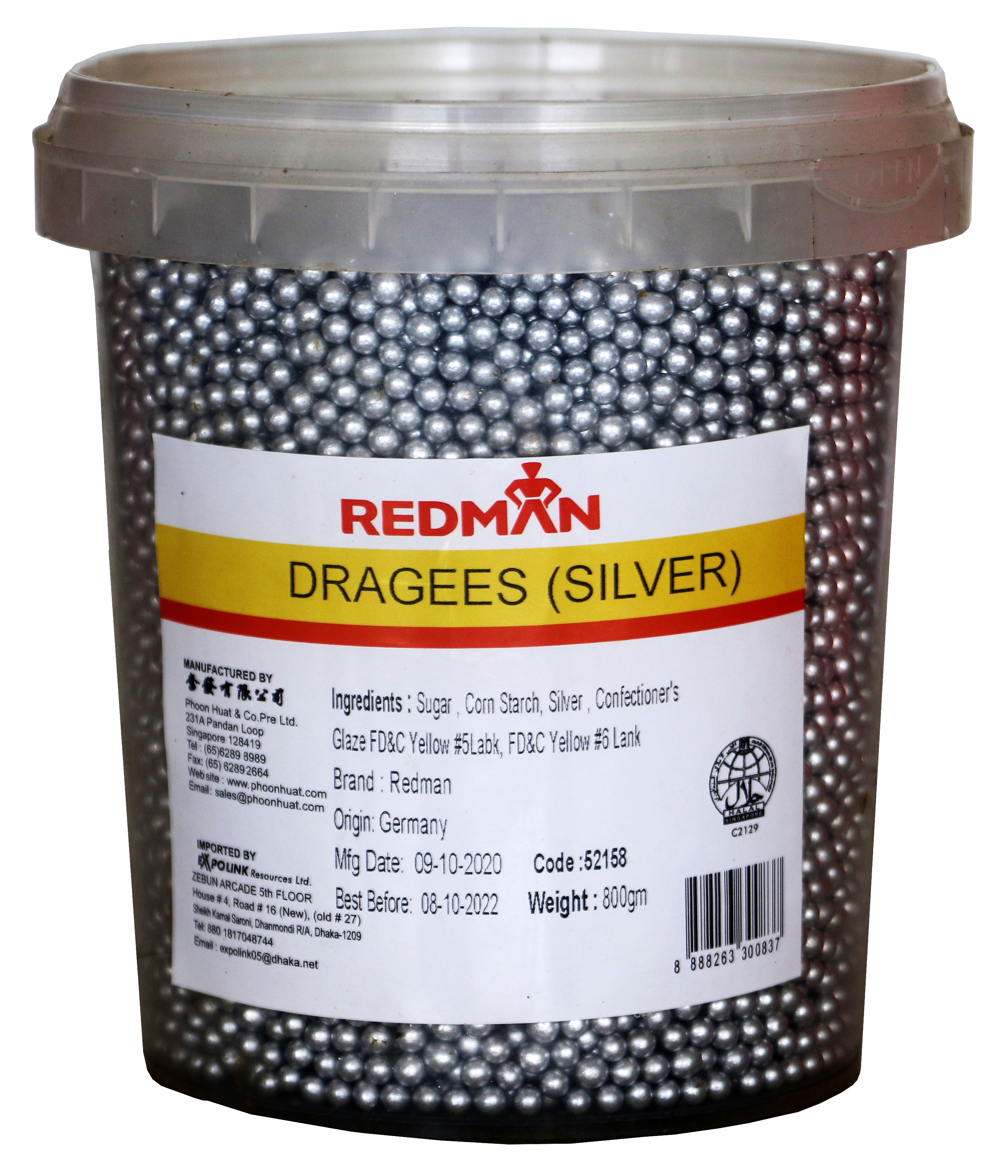 Redman Silver Dragees